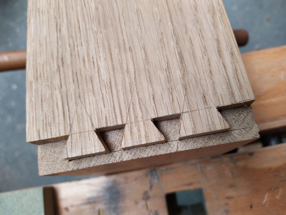 detail van de houtverbinding
